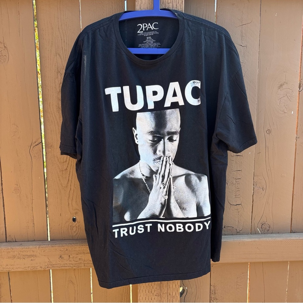 2PAC Black Graphic T-Shirt 3XL